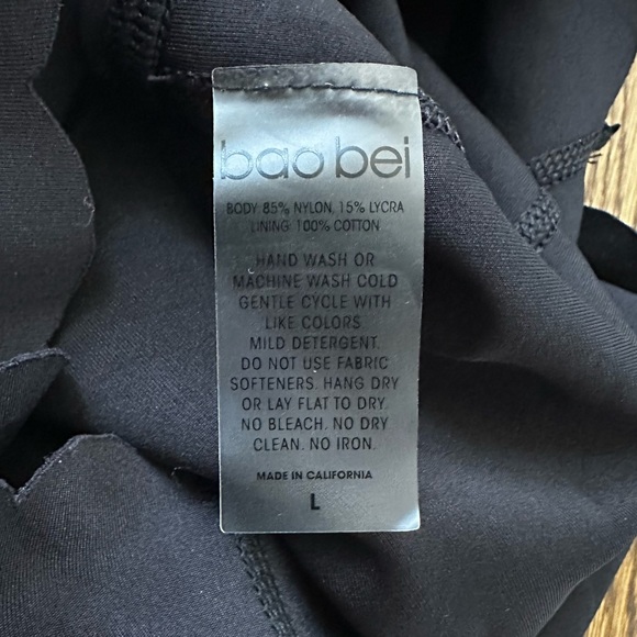 Baobei Maternity & Postpartum Support Bloomers - Scallop Edge Black, size Large - Picture 3 of 4